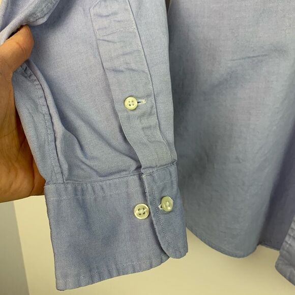 Polo Ralph Lauren Men Blue Classic Fit Long Sleeve Andrew Button Up Shirt Sz 16 - Picture 4 of 6